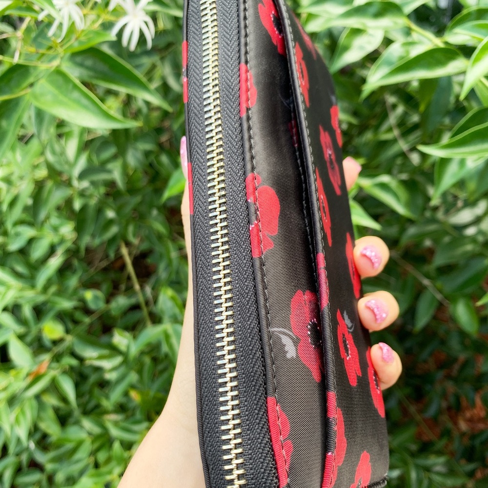 Kate Spade neda zip around wallet poppy floral - Picture 5 of 8